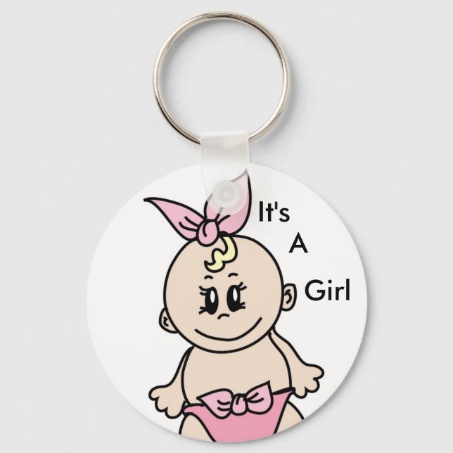 It's A Girl Keychain (Front)