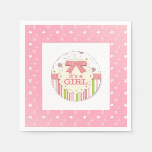 It's a Girl Napkin (Front)