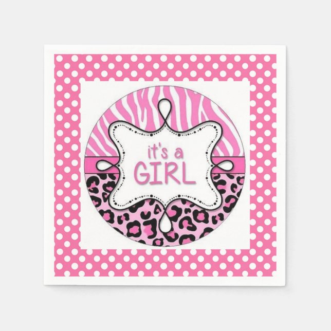 It's a Girl Napkin (Front)
