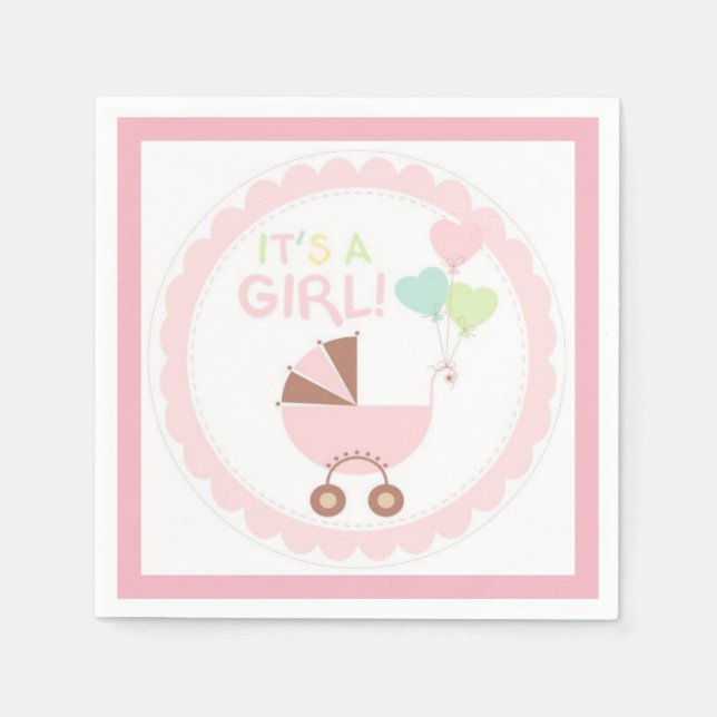 It's a Girl Napkin (Front)