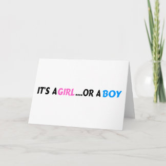 It's A Girl Or A Boy Announcement