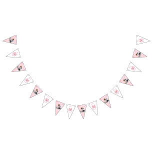 It's a Girl Pink Baby and Puppy Baby Shower Bunting