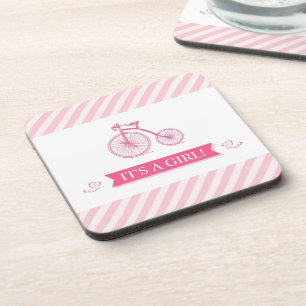 It's a Girl Pink Coasters (set of 4)