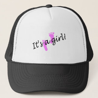 It's A Girl (Pink Feet) Trucker Hat