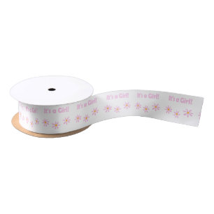 It's a Girl! Pink Floral for Sophie Satin Ribbon