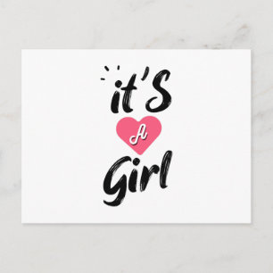 It's a girl postcard