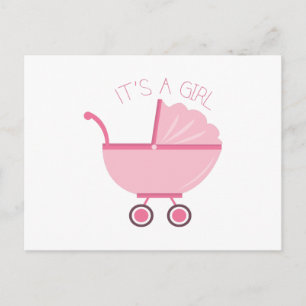 Its A Girl Postcard