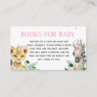 It's A Girl Safari Animals Books for Baby