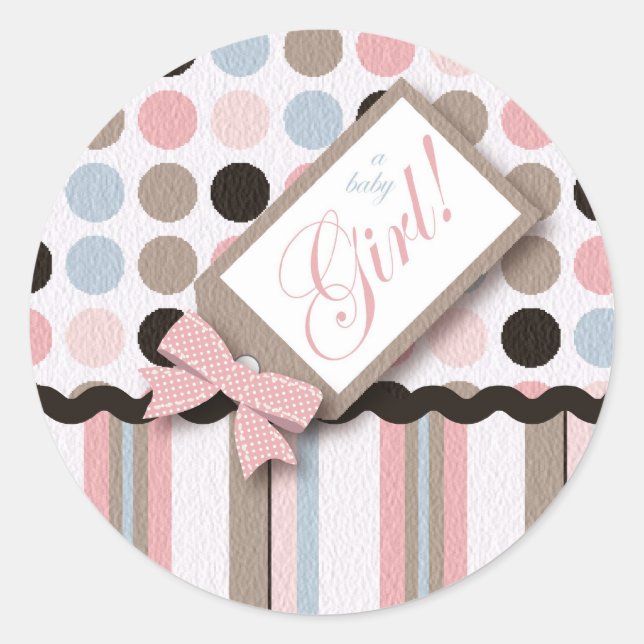 It's A Girl! Sticker (Front)