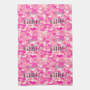 It's A Girl! Tea Towel