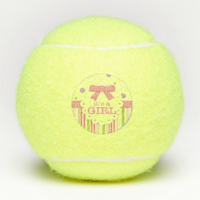 It's a Girl Tennis Balls (Front)