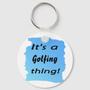 It's a golfing thing! key ring