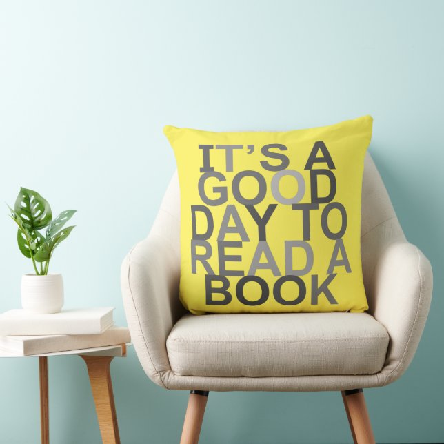 it's a good day to read a book cushion (Chair)