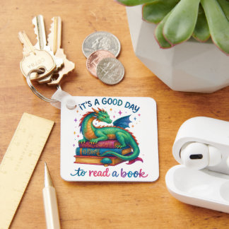 It's A Good Day To Read A Book Key Ring