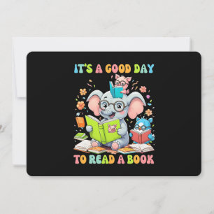 It's A Good Day To Read A Book Lover Teacher Kids Invitation