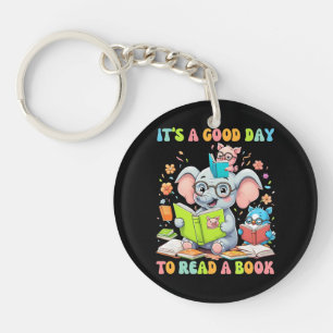 It's A Good Day To Read A Book Lover Teacher Kids Key Ring