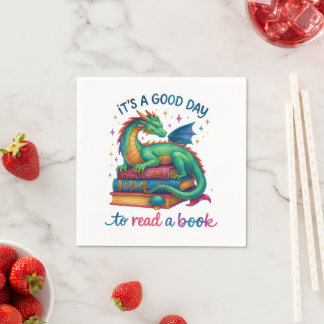 It's A Good Day To Read A Book  Napkin