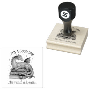 It's A Good Day To Read A Book  Rubber Stamp