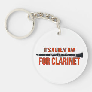 It's A Great Day for Clarinet Key Ring