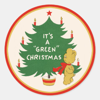 "It's A Green Christmas" Sticker