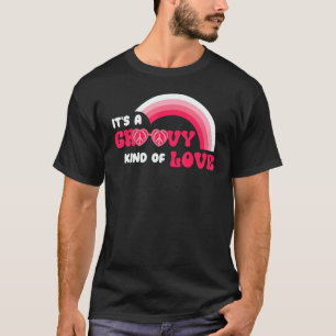 It's A Groovy Kind Of Love, Hugs And Kisses Valent T-Shirt
