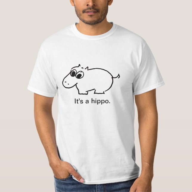 It's a hippo - V1 T-Shirt (Front)