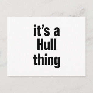its a hull thing postcard