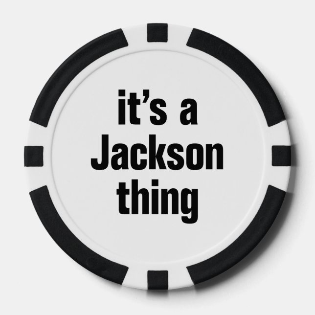 it's a jackson thing poker chips (Front)