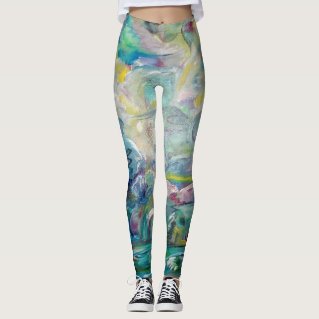"It's A Jungle Out There" leggings (Front)