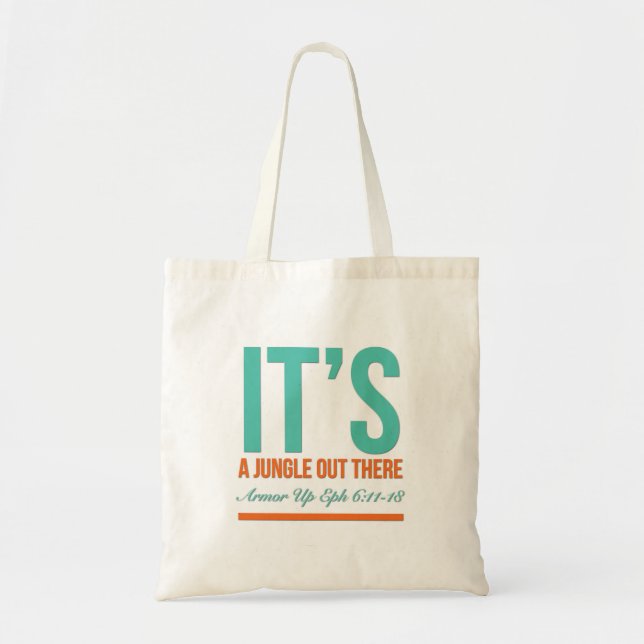 It's a jungle out there tote bag (Front)