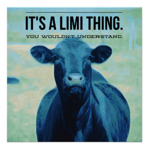 It's a Limousin Thing You Wouldnt Understand Poster