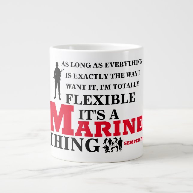 IT'S A-MARINE-THING LARGE COFFEE MUG (Front)