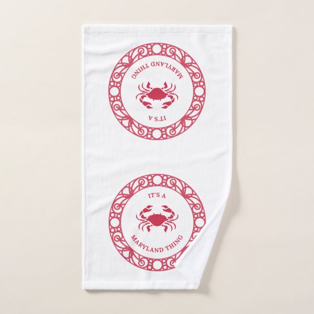 IT'S A MARYLAND THING (CRABS) HAND TOWEL (Hand Towel)