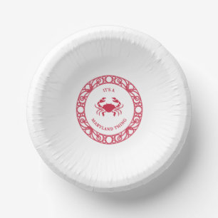 IT'S A MARYLAND THING (CRABS) PAPER PLATE