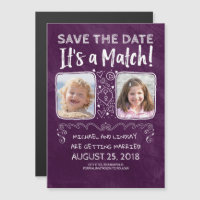 It's a Match - Funny Save the Date Photo