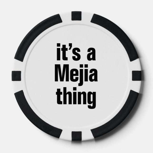 its a mejia thing poker chips (Front)