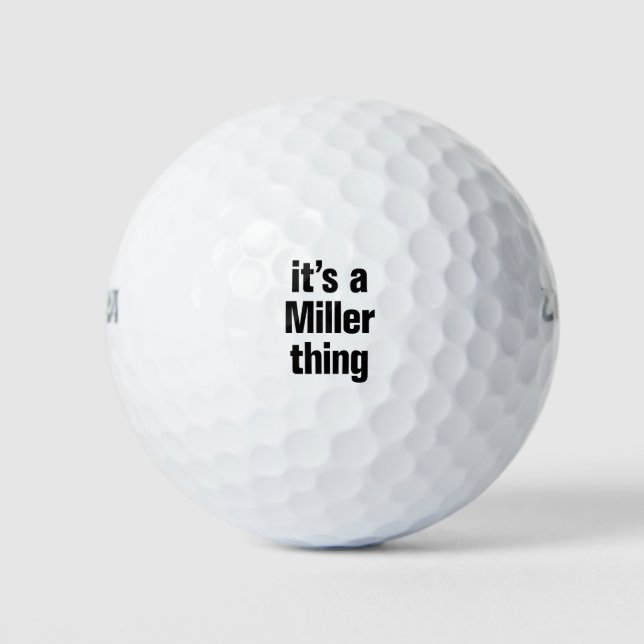 it's a miller thing golf balls (Front)