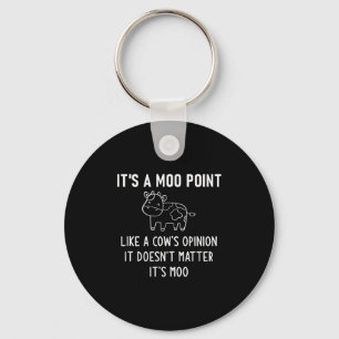 It's A Moo Int, Like A Cow's Onion, Funny, Jokes  Key Ring