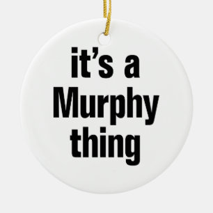 its a murphy thing ceramic tree decoration