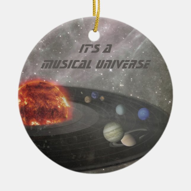 It's a Musical Universe Ceramic Tree Decoration (Front)