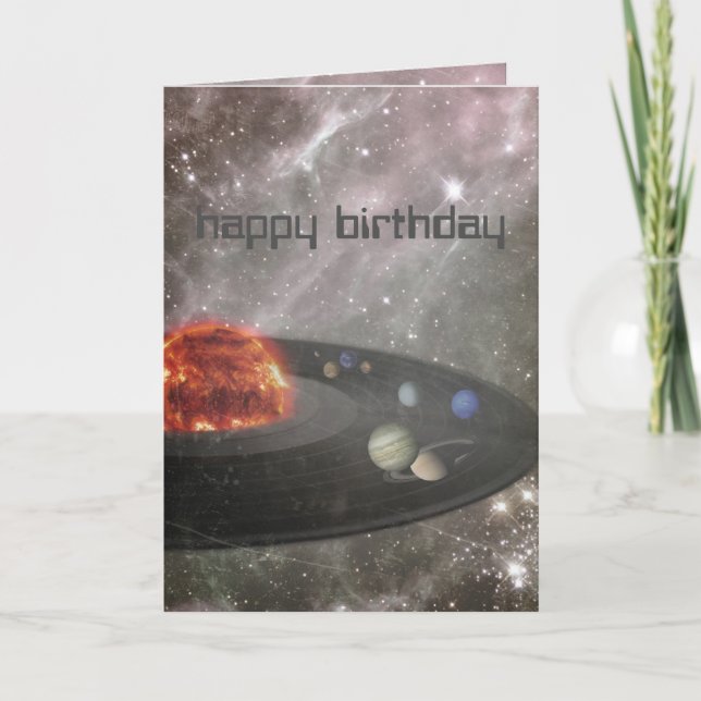 It's a Musical Universe! Happy Birthday Card (Front)