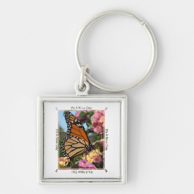 It's A New Day (Monarch Butterfly) Key Ring (Front)