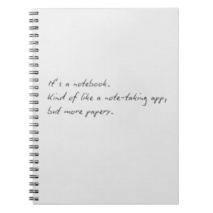its a notebook