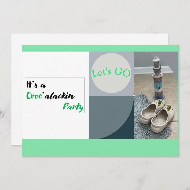It's a Party Invitation (Front/Back)