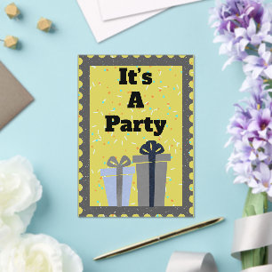 It's a Party Invite Acrylic Invitations