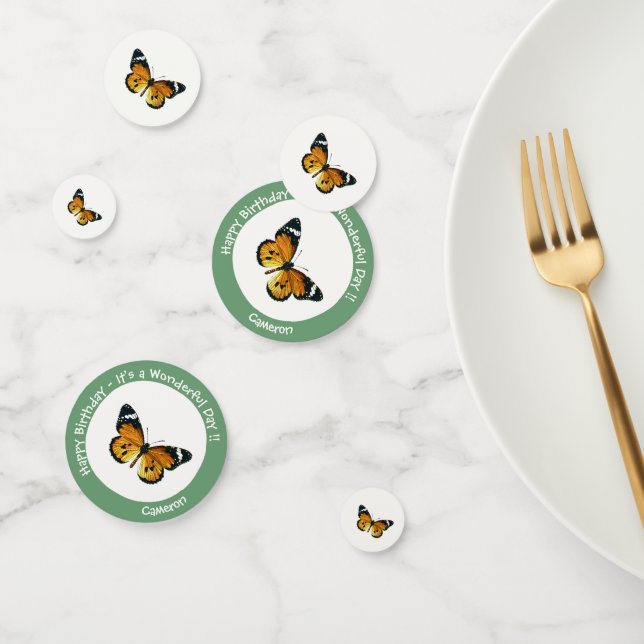 It's a Plain Tiger / African Queen Butterfly Party Confetti (Group)