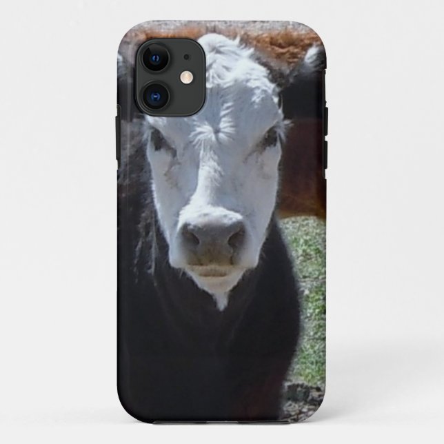 It's a Roundup! Black White Cattle Cow Calf Calves Case-Mate iPhone Case (Back)