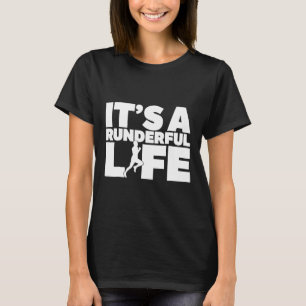 It's A Runderful Life Male Runner Running T-Shirt
