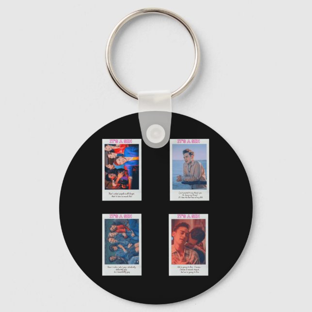 Its A Sin Set T  Key Ring (Front)