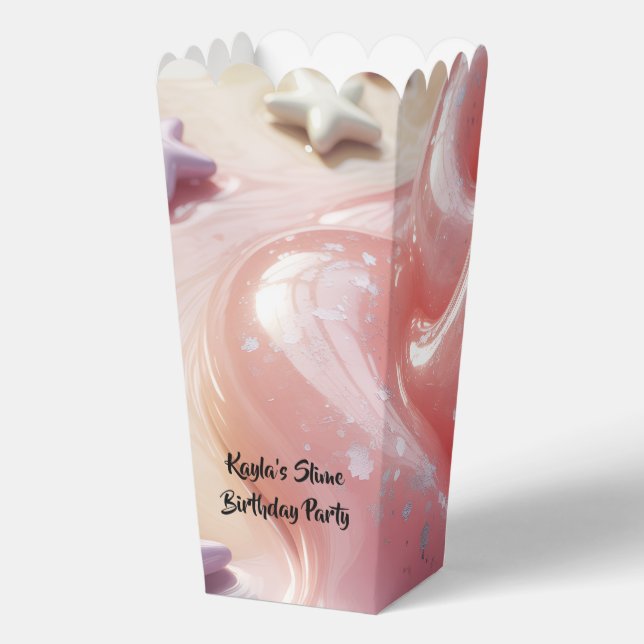 It's a Slime Birthday Party For Girl’s Favour Box (Back)